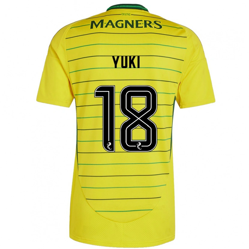 Danxenキッズ小林 祐希#18黄アウェイシャツ2024/25ジャージーユニフォーム