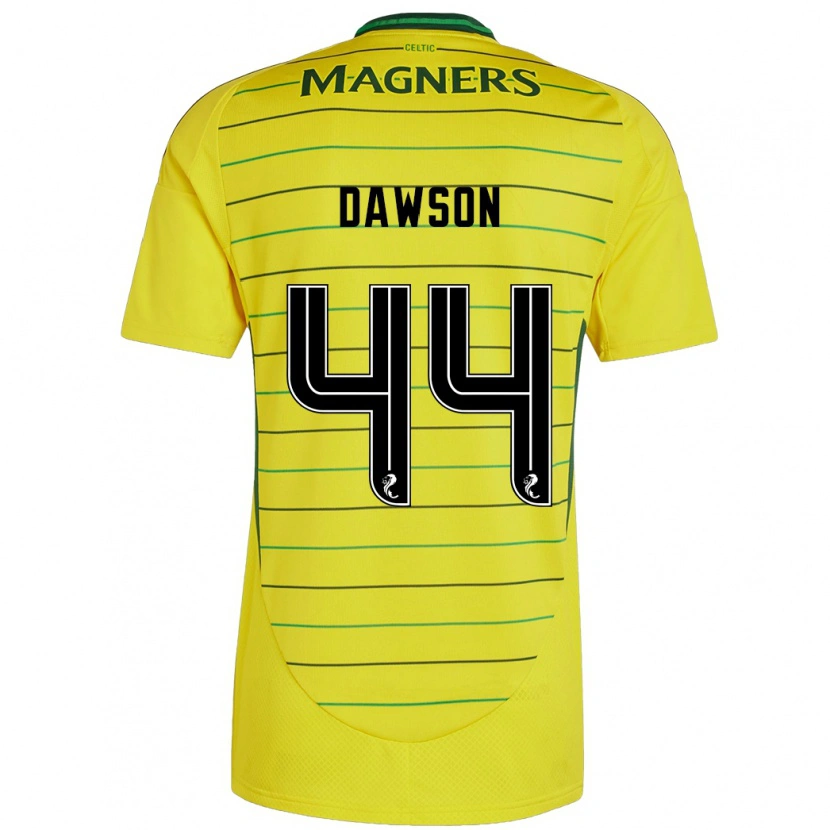 Danxenキッズジョーイ・ドーソン#44黄アウェイシャツ2024/25ジャージーユニフォーム