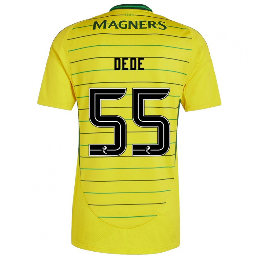 Danxenキッズジョッシュ・デデ#55黄アウェイシャツ2024/25ジャージーユニフォーム