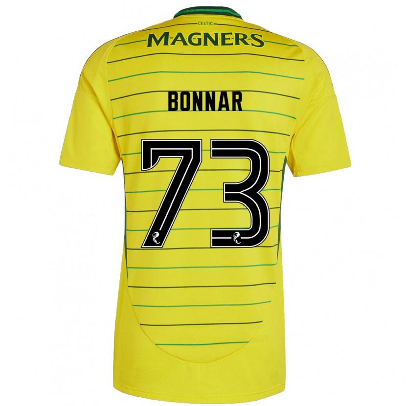 Danxenキッズジュード・ボナー#73黄アウェイシャツ2024/25ジャージーユニフォーム