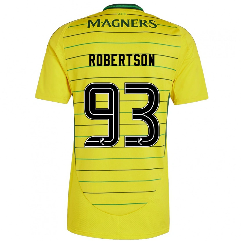 Danxenキッズミッチェル・ロバートソン#93黄アウェイシャツ2024/25ジャージーユニフォーム