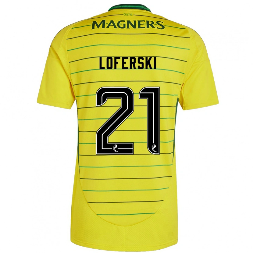 Danxenキッズキャサリン・ロフェルスキー#21黄アウェイシャツ2024/25ジャージーユニフォーム