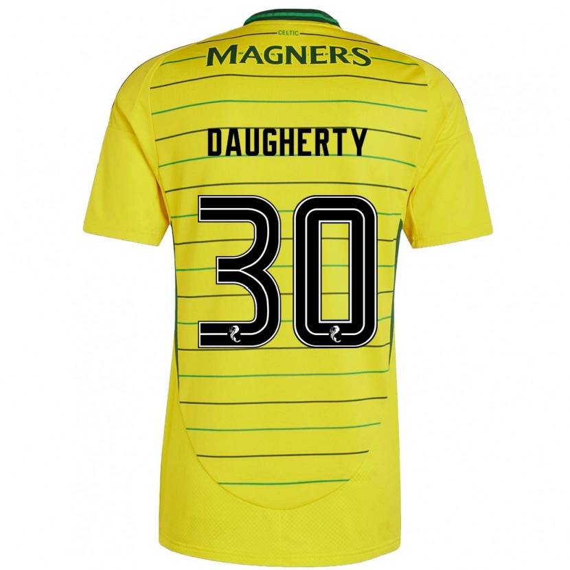 Danxenキッズケルシー・ドハティ#30黄アウェイシャツ2024/25ジャージーユニフォーム