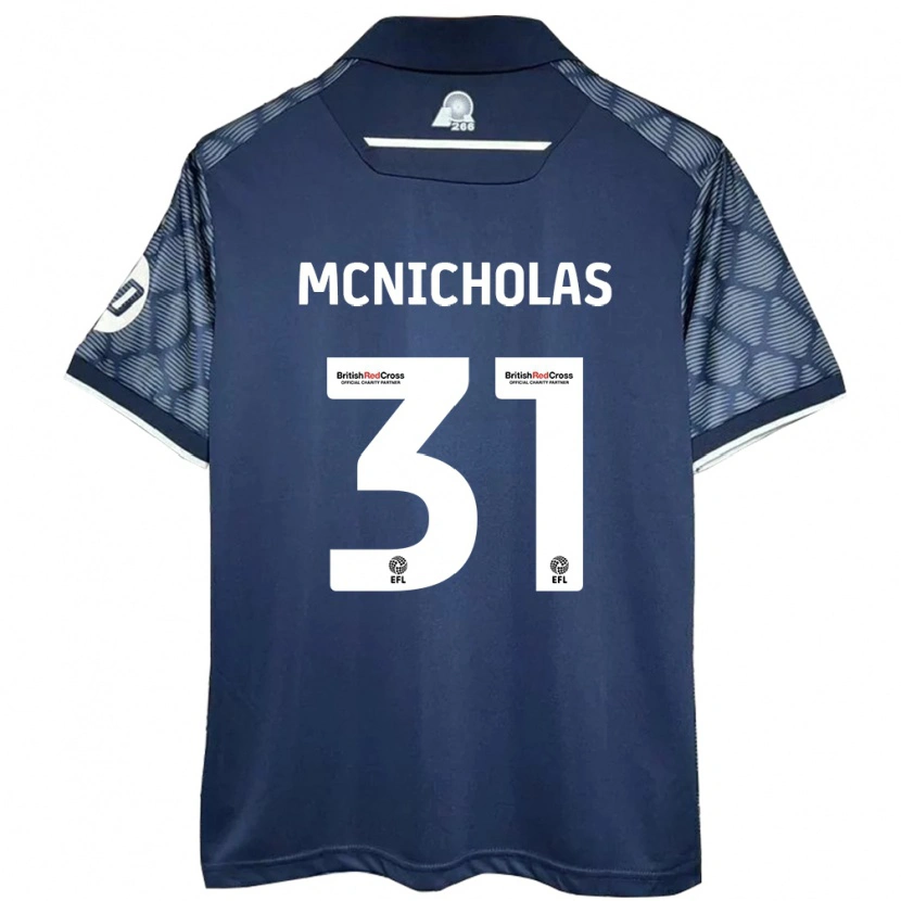 Danxenキッズルーク・マクニコラス#31黒アウェイシャツ2024/25ジャージーユニフォーム