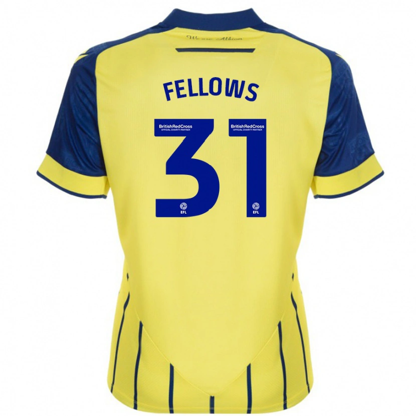 Danxenキッズトム・フェローズ#31黄 青アウェイシャツ2024/25ジャージーユニフォーム