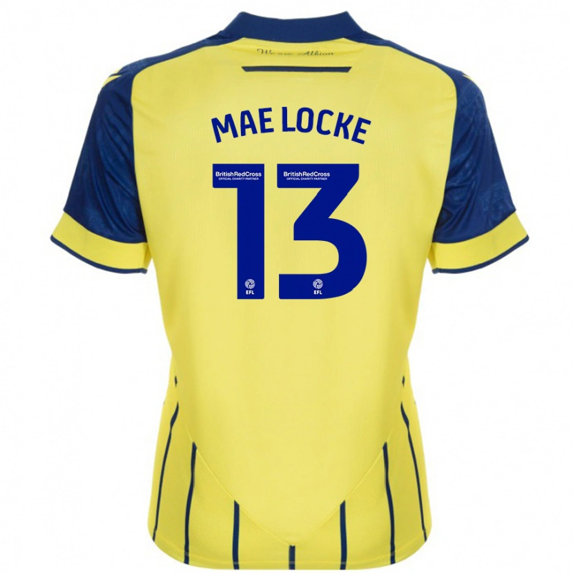 DanxenキッズEllie Mae Locke#13黄 青アウェイシャツ2024/25ジャージーユニフォーム