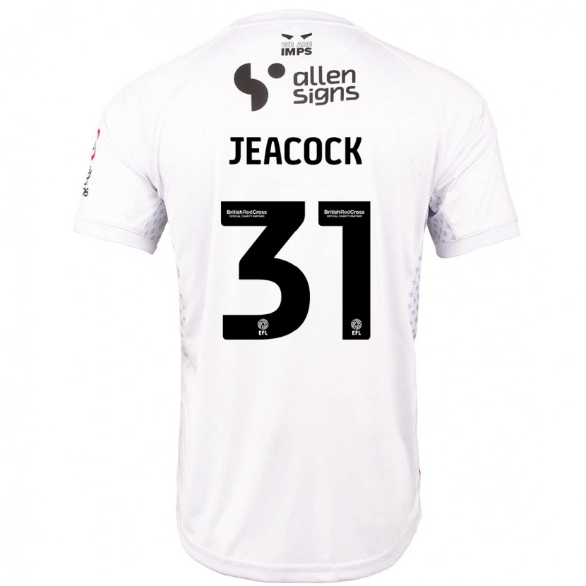 Danxenキッズザック・ジーコック#31赤 白アウェイシャツ2024/25ジャージーユニフォーム