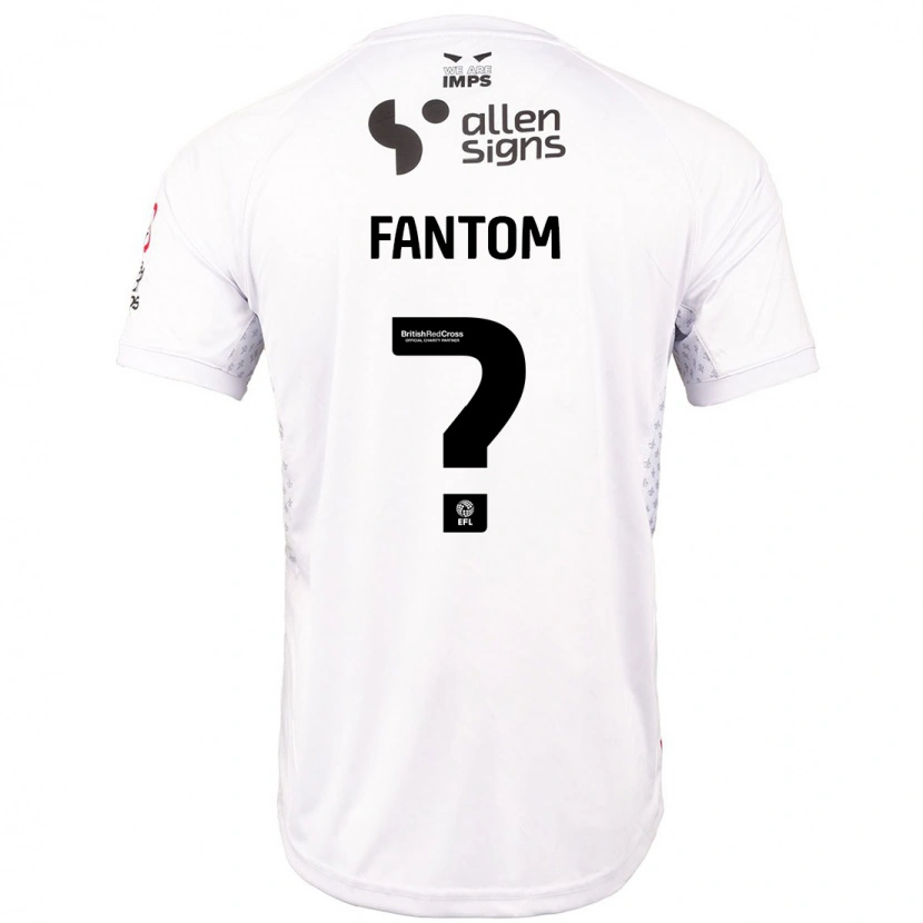 Danxenキッズティリー・ファントム#0赤 白アウェイシャツ2024/25ジャージーユニフォーム