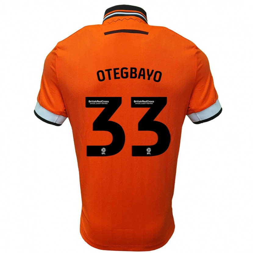 DanxenキッズGabriel Otegbayo#33オレンジ ホワイトアウェイシャツ2024/25ジャージーユニフォーム