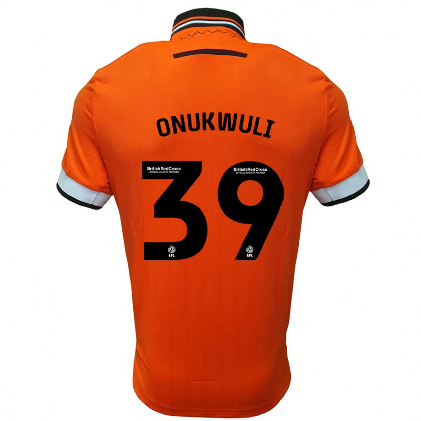 DanxenキッズFavour Onukwuli#39オレンジ ホワイトアウェイシャツ2024/25ジャージーユニフォーム