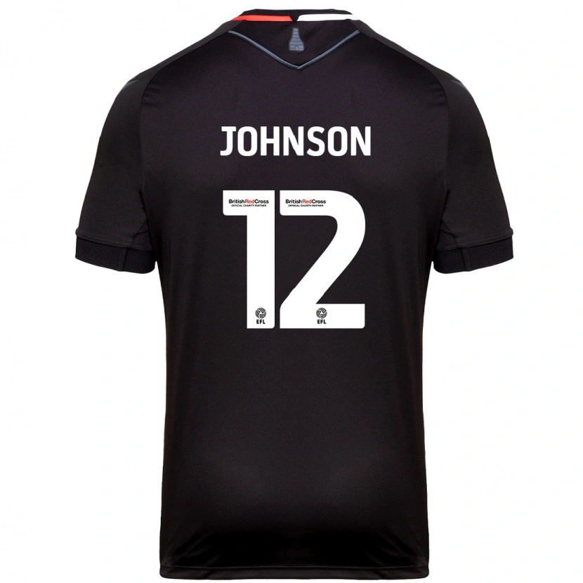 Danxenキッズダニエル・ジョンソン#12黒アウェイシャツ2024/25ジャージーユニフォーム
