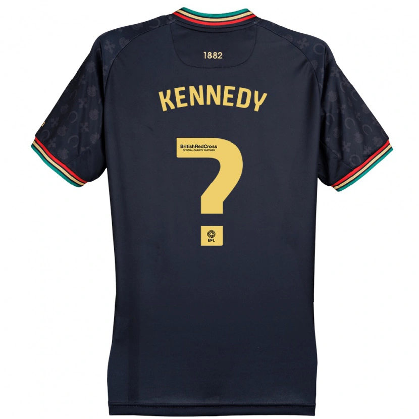 DanxenキッズRico Kennedy#0ダークネイビーブルーアウェイシャツ2024/25ジャージーユニフォーム
