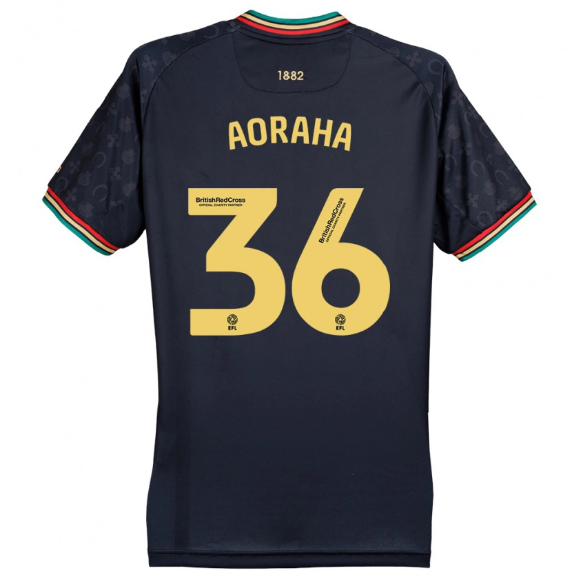 Danxenキッズアレクサンダー・アオラハ#36ダークネイビーブルーアウェイシャツ2024/25ジャージーユニフォーム