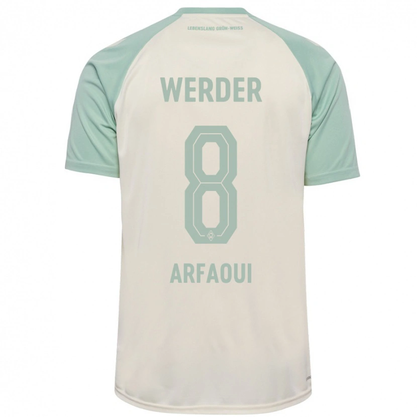 DanxenキッズAmira Arfaoui#8オフホワイト ライトグリーンアウェイシャツ2024/25ジャージーユニフォーム