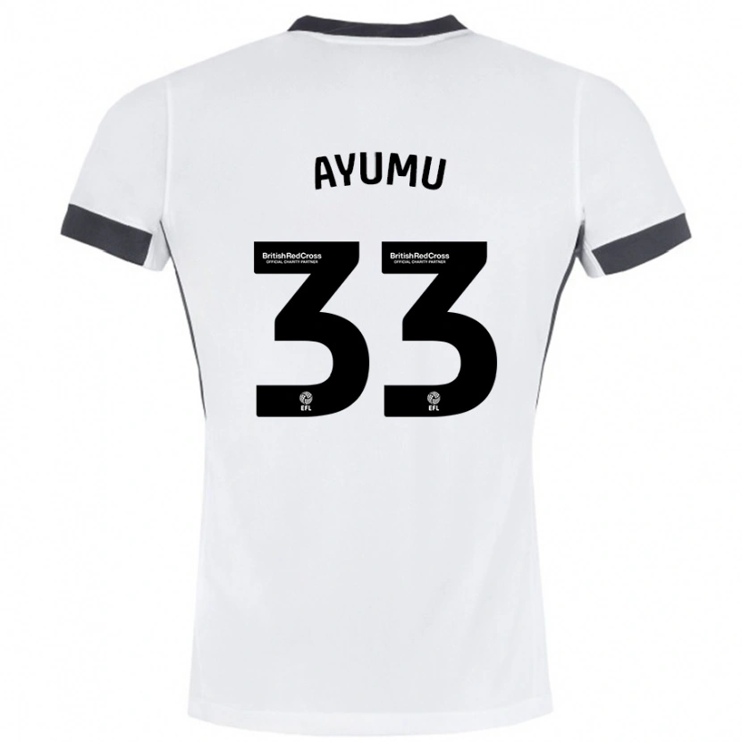 Danxenキッズ横山歩夢#33白 黒アウェイシャツ2024/25ジャージーユニフォーム