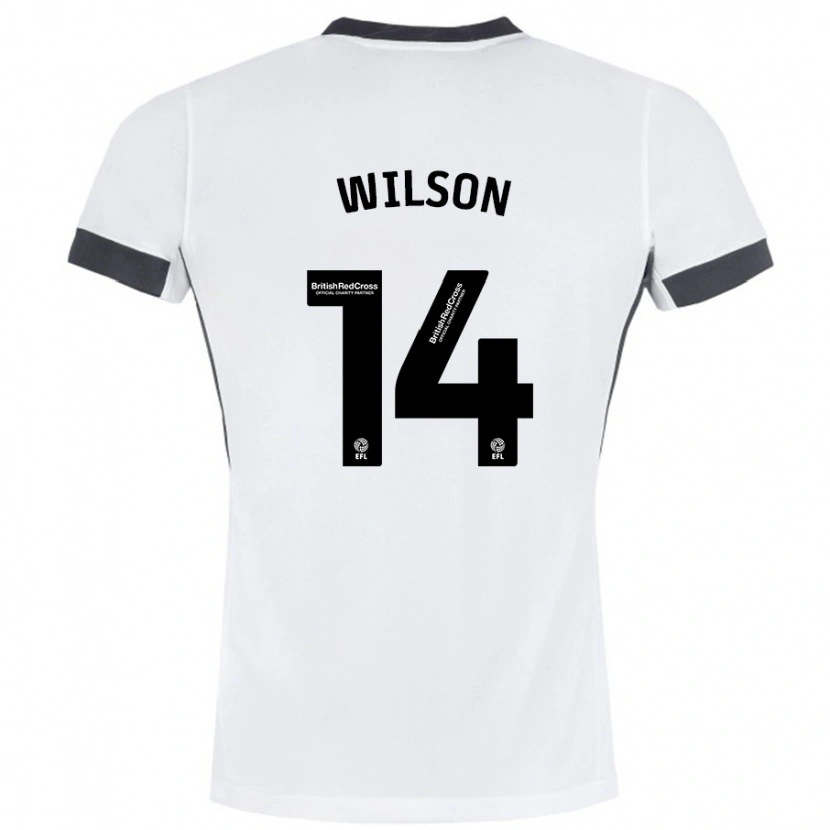 DanxenキッズSiobhan Wilson#14白 黒アウェイシャツ2024/25ジャージーユニフォーム