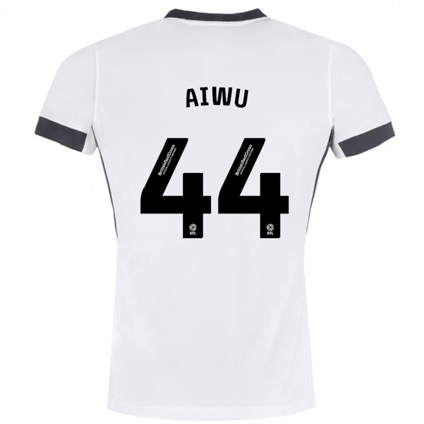 Danxenキッズエマヌエル・アイヴ#44白 黒アウェイシャツ2024/25ジャージーユニフォーム