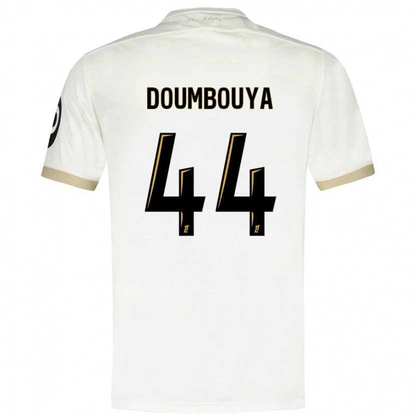 Danxenキッズアミドゥ・ドゥンブヤ#44ホワイトゴールドアウェイシャツ2024/25ジャージーユニフォーム