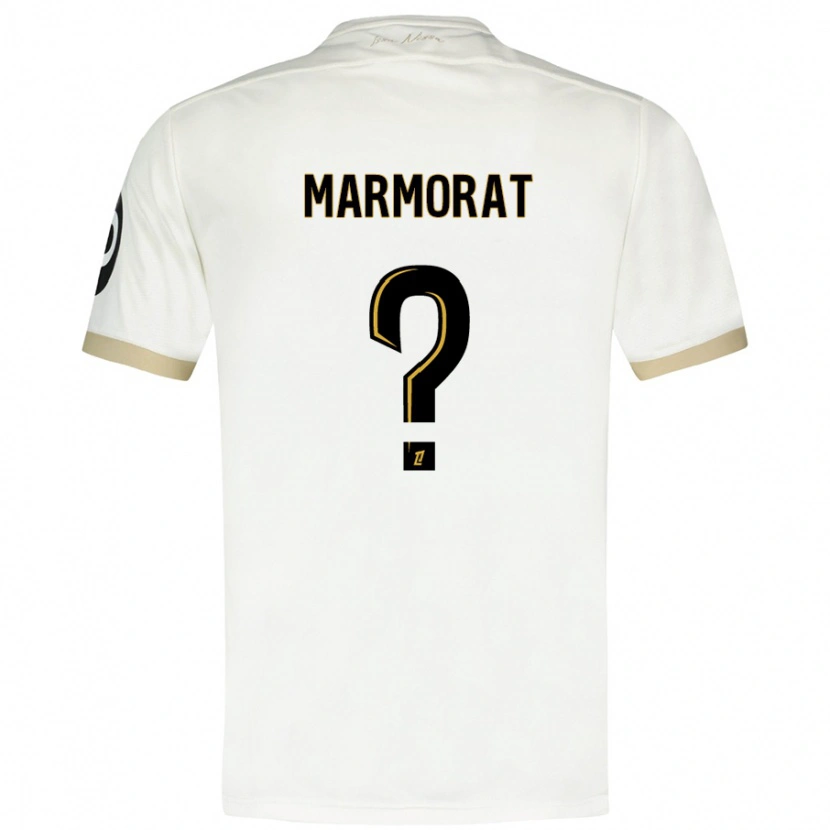 DanxenキッズMathéo Marmorat#0ホワイトゴールドアウェイシャツ2024/25ジャージーユニフォーム