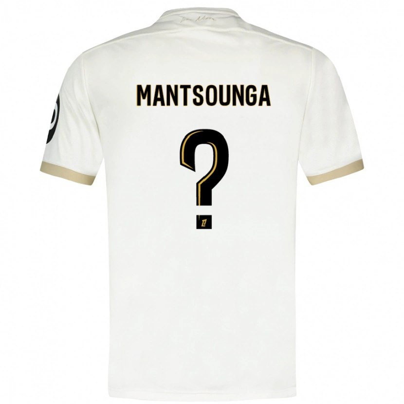 DanxenキッズBrad-Hamilton Mantsounga#0ホワイトゴールドアウェイシャツ2024/25ジャージーユニフォーム