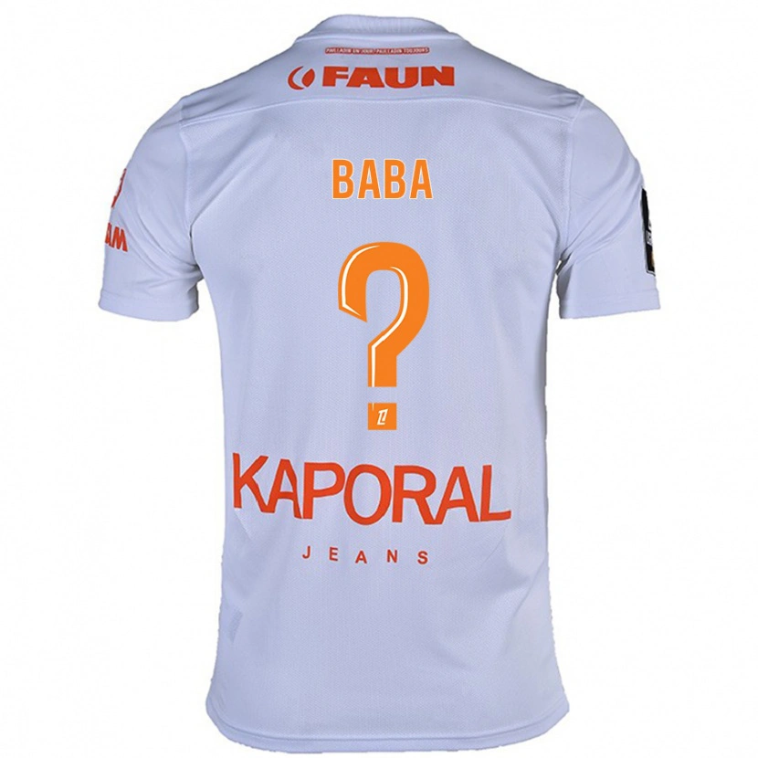 DanxenキッズJonathan Baba#0白アウェイシャツ2024/25ジャージーユニフォーム