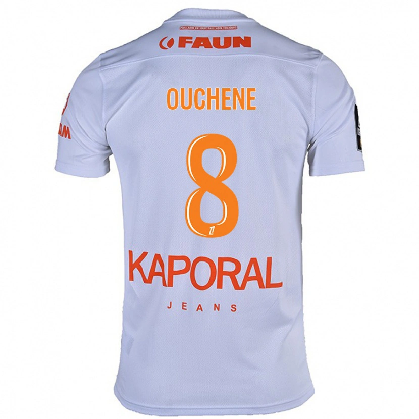 DanxenキッズSonia Ouchène#8白アウェイシャツ2024/25ジャージーユニフォーム