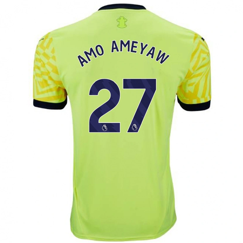 Danxenキッズサム・アモ・アメイヨー#27黄アウェイシャツ2024/25ジャージーユニフォーム