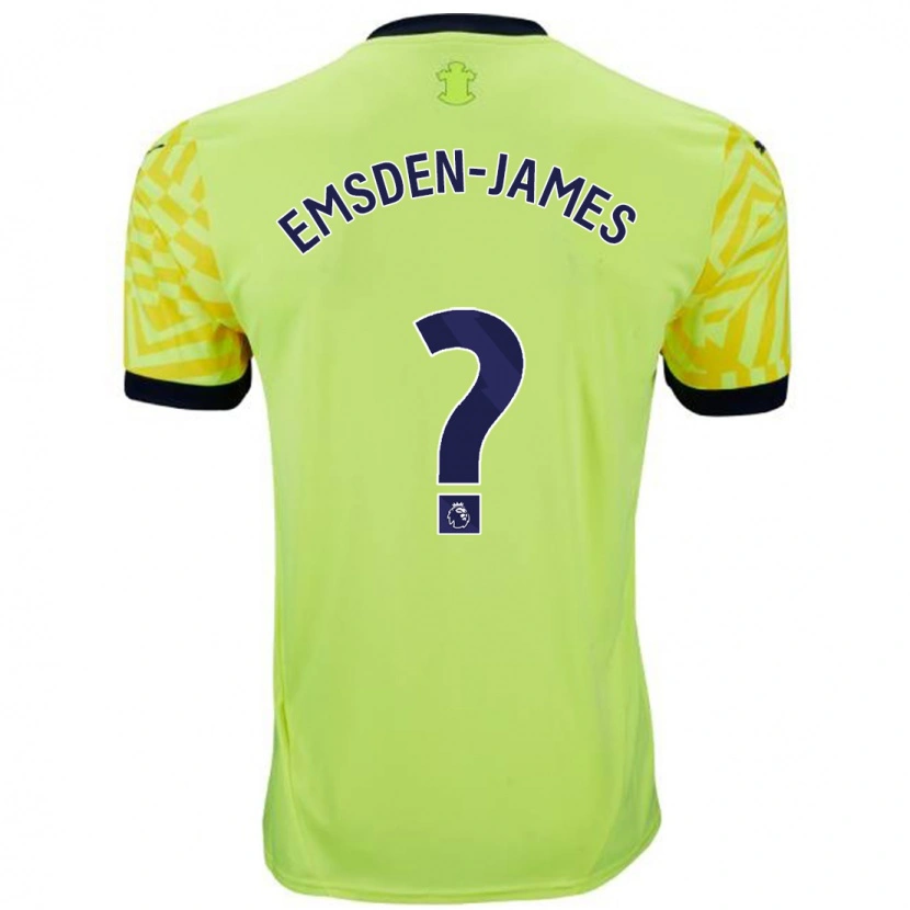 DanxenキッズHarley Emsden-James#0黄アウェイシャツ2024/25ジャージーユニフォーム