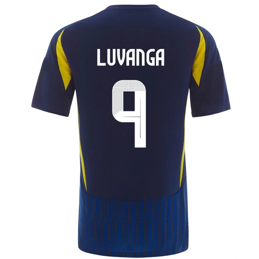 DanxenキッズClara Luvanga#9青 黄アウェイシャツ2024/25ジャージーユニフォーム