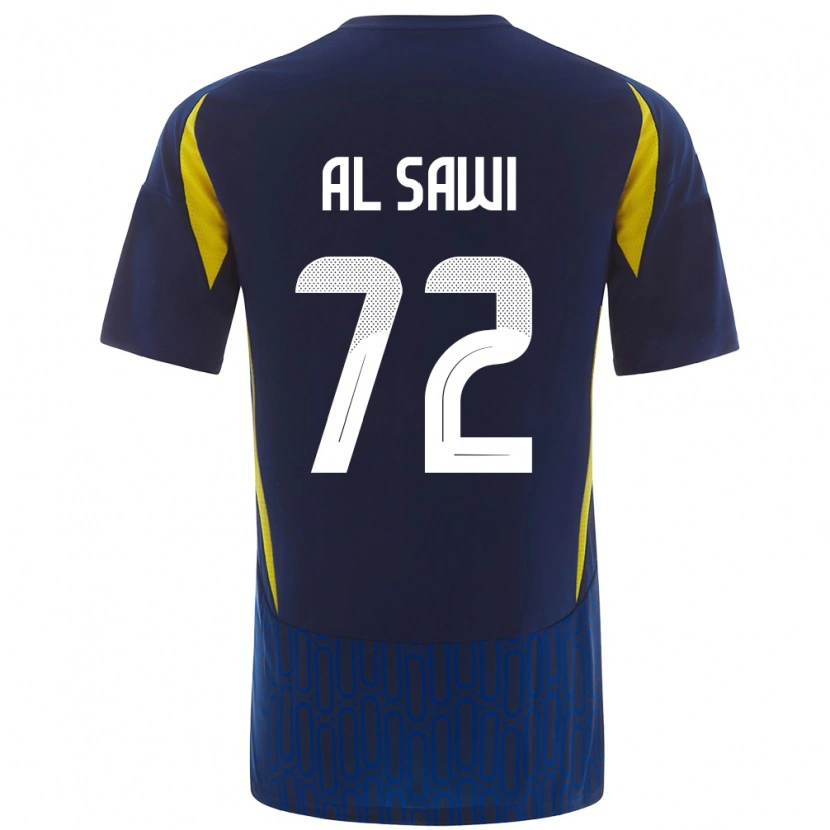 DanxenキッズEtaf Al-Sawi#72青 黄アウェイシャツ2024/25ジャージーユニフォーム