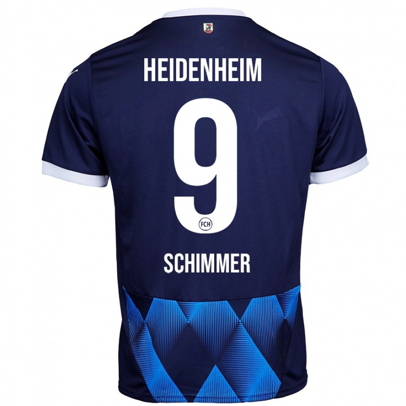 DanxenキッズStefan Schimmer#9ダークネイビーブルーアウェイシャツ2024/25ジャージーユニフォーム