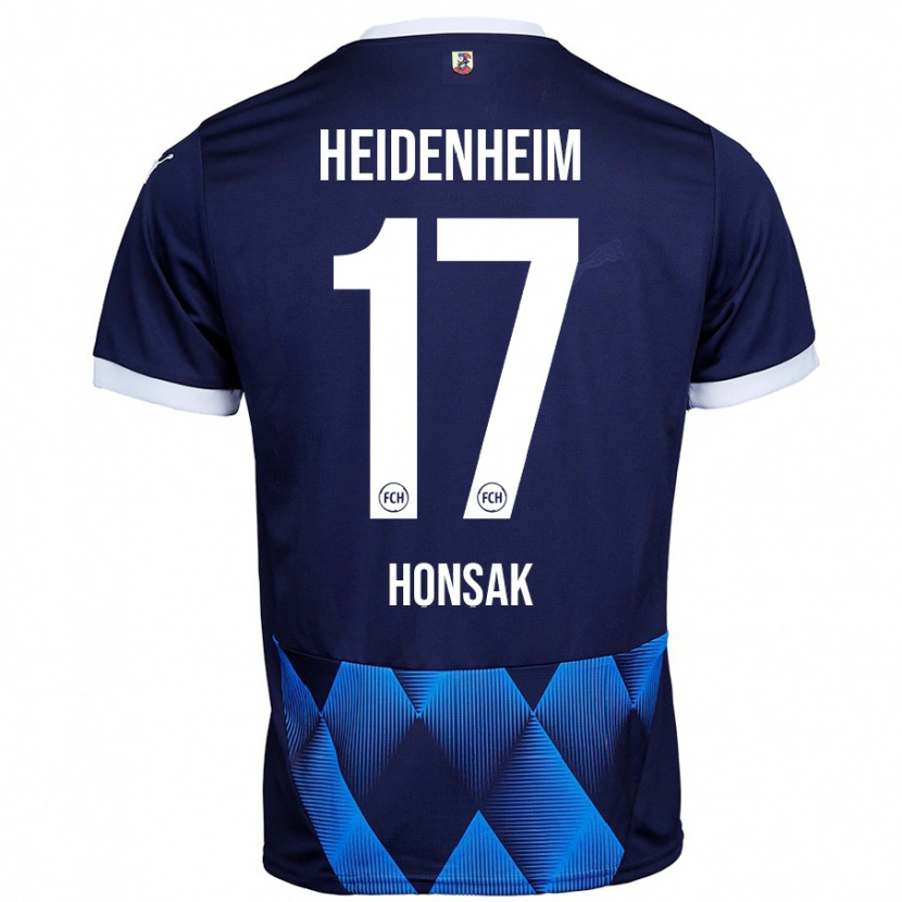 Danxenキッズマティアス・ホンザク#17ダークネイビーブルーアウェイシャツ2024/25ジャージーユニフォーム