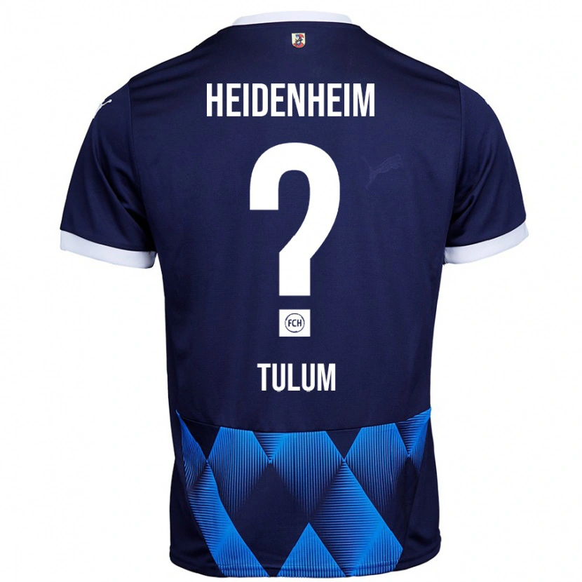 DanxenキッズMelih Tulum#0ダークネイビーブルーアウェイシャツ2024/25ジャージーユニフォーム