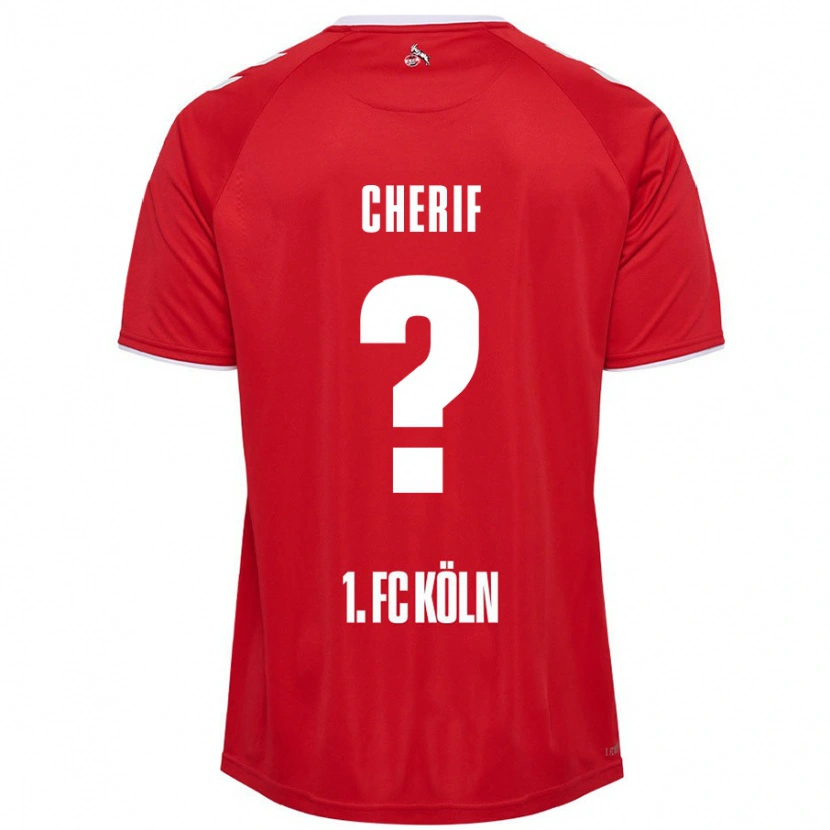 DanxenキッズHamed Cherif#0赤 白アウェイシャツ2024/25ジャージーユニフォーム