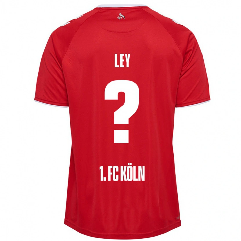 DanxenキッズBenjamin Ley#0赤 白アウェイシャツ2024/25ジャージーユニフォーム