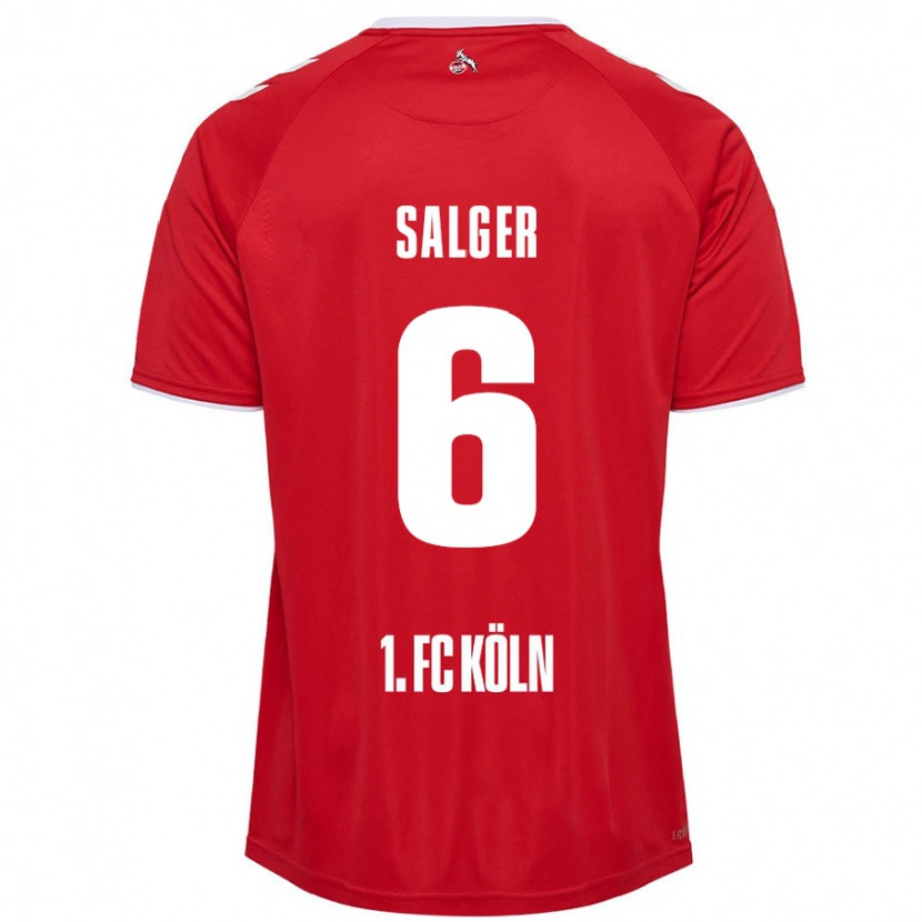 DanxenキッズStephan Salger#6赤 白アウェイシャツ2024/25ジャージーユニフォーム