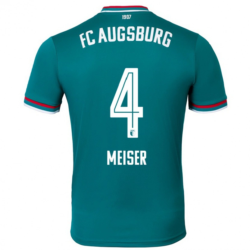 DanxenキッズFelix Meiser#4ダークグリーンアウェイシャツ2024/25ジャージーユニフォーム