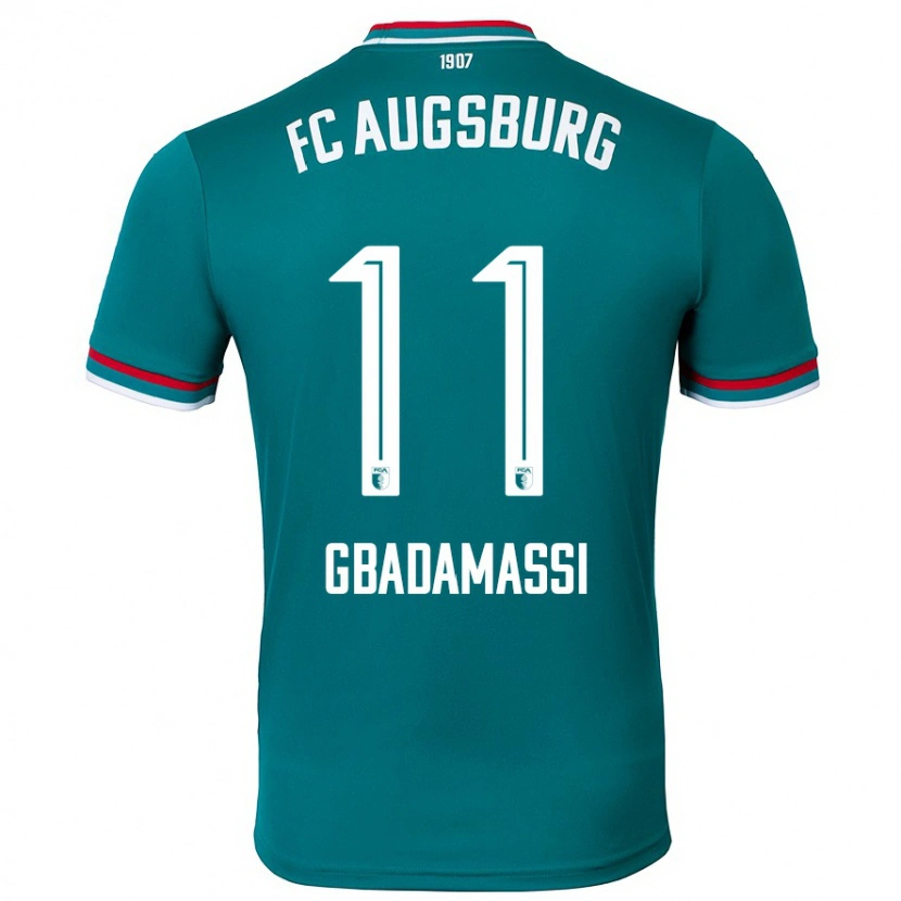 DanxenキッズRayane Gbadamassi#11ダークグリーンアウェイシャツ2024/25ジャージーユニフォーム