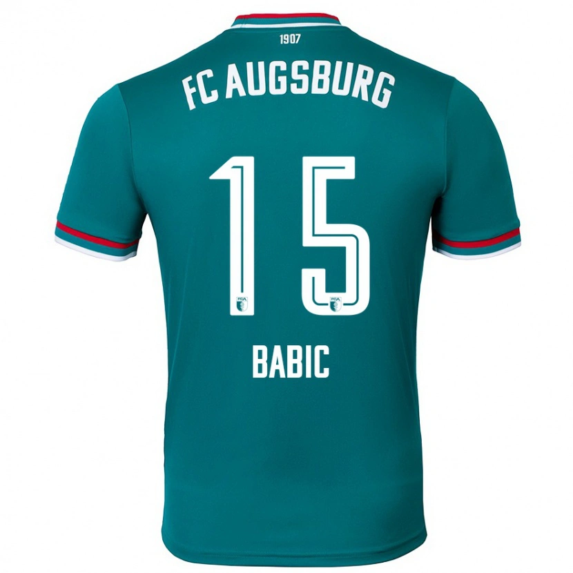 DanxenキッズDavid Babic#15ダークグリーンアウェイシャツ2024/25ジャージーユニフォーム