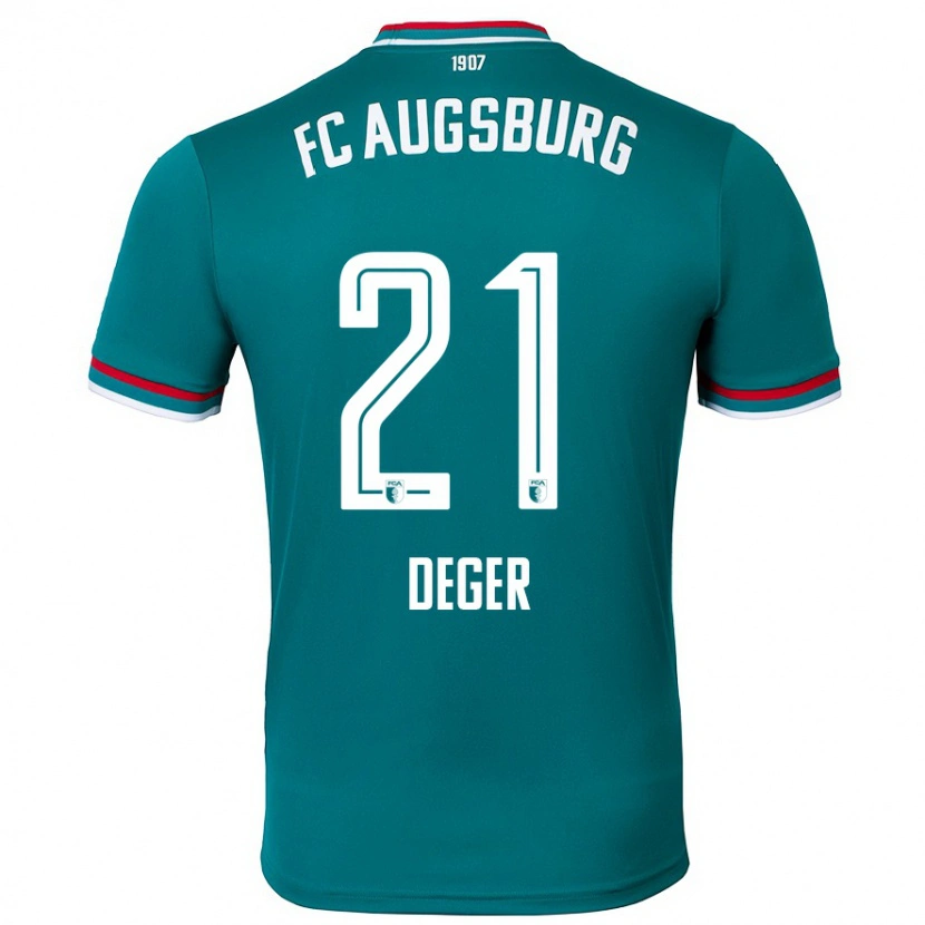 DanxenキッズDavid Deger#21ダークグリーンアウェイシャツ2024/25ジャージーユニフォーム