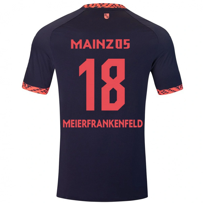 DanxenキッズJana Meierfrankenfeld#18ブルーコーラルレッドアウェイシャツ2024/25ジャージーユニフォーム