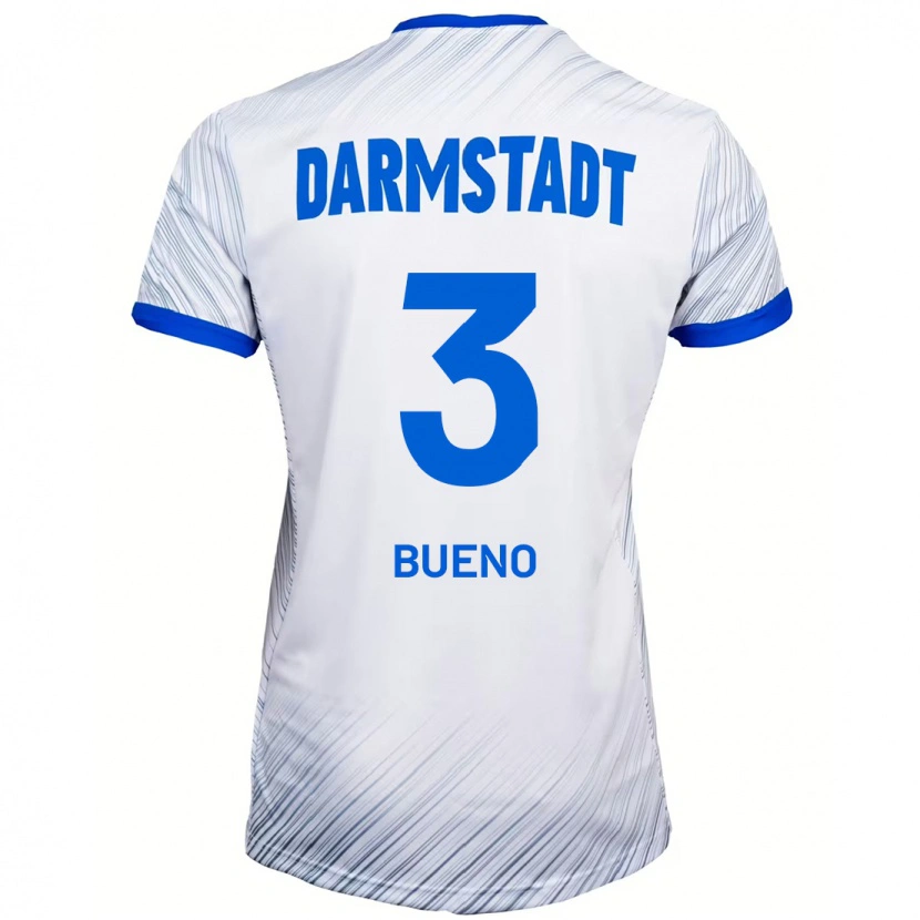 Danxenキッズギジェ・ブエノ#3ホワイト ブルーアウェイシャツ2024/25ジャージーユニフォーム