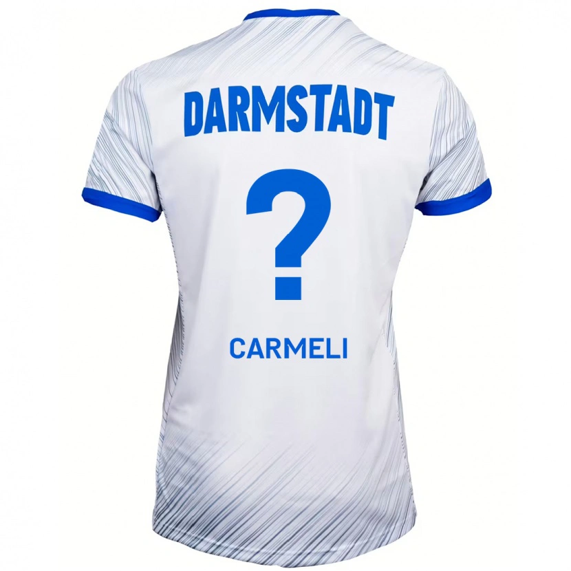 DanxenキッズLiad Carmeli#0ホワイト ブルーアウェイシャツ2024/25ジャージーユニフォーム
