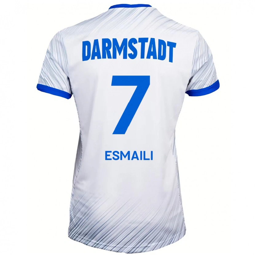 DanxenキッズAli Esmaili#7ホワイト ブルーアウェイシャツ2024/25ジャージーユニフォーム