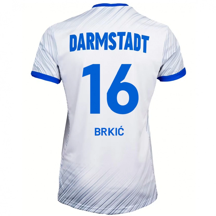 Danxenキッズアマール・ブルキッチ#16ホワイト ブルーアウェイシャツ2024/25ジャージーユニフォーム