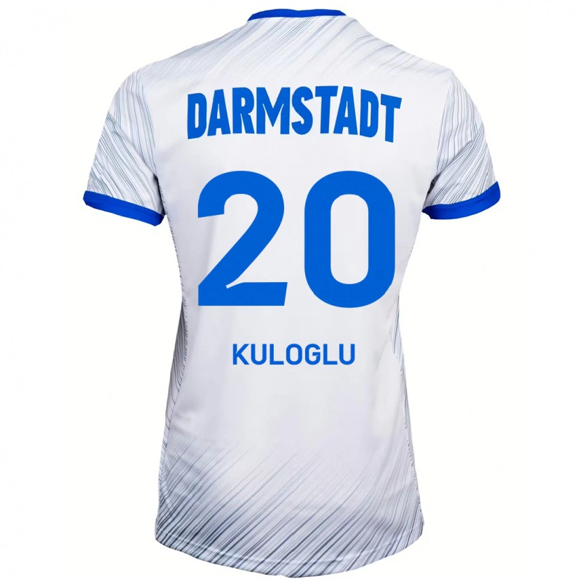 DanxenキッズCan Kuloglu#20ホワイト ブルーアウェイシャツ2024/25ジャージーユニフォーム
