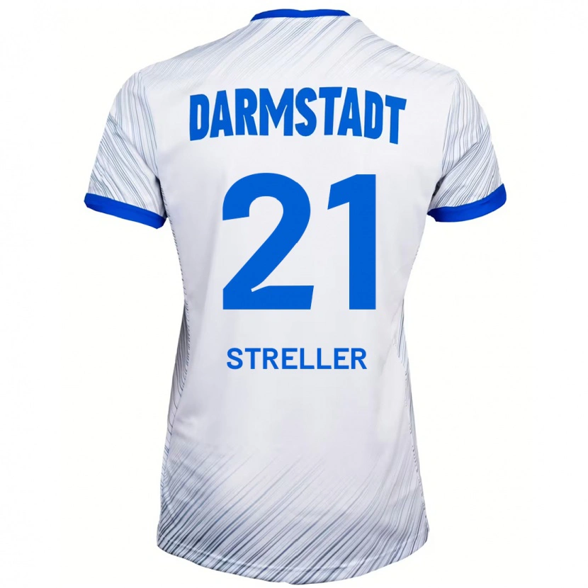 Danxenキッズティル・シュトレラー#21ホワイト ブルーアウェイシャツ2024/25ジャージーユニフォーム