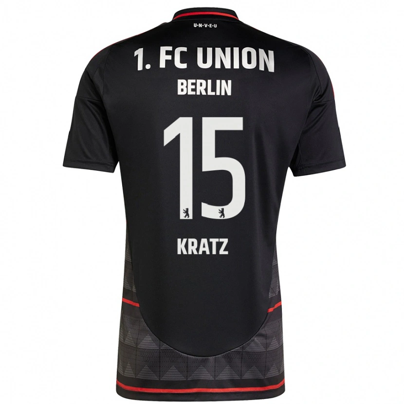 DanxenキッズHannah Kratz#15黒アウェイシャツ2024/25ジャージーユニフォーム