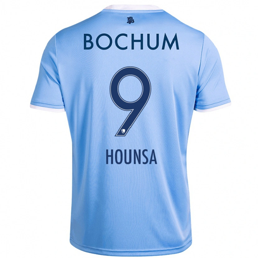 DanxenキッズEligius Hounsa#9スカイブルーアウェイシャツ2024/25ジャージーユニフォーム