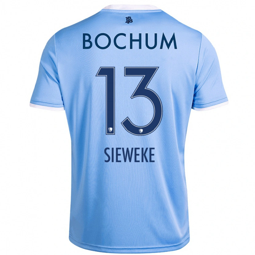 DanxenキッズHenri Sieweke#13スカイブルーアウェイシャツ2024/25ジャージーユニフォーム